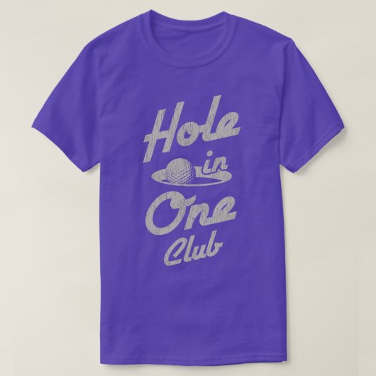 Golf Player Equipment Loch in einem Club Golfer Sh T-Shirt (Design vorne)