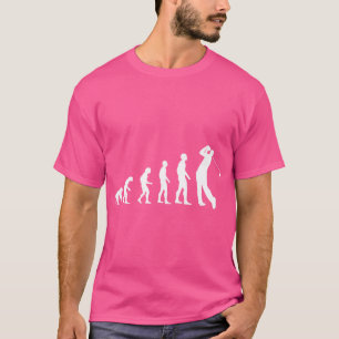 Golf Player Evolution Golfer mit Golf Club Golf T-Shirt