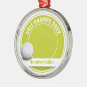 Golf Player Foto | Golfmeister 20XX Ornament Aus Metall (Links)