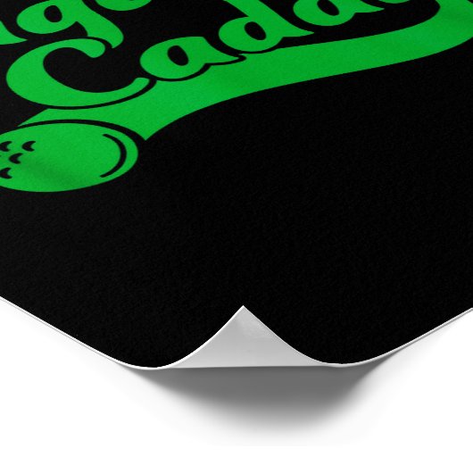 Golf Player Funny Caddy Costume Sugar Caddy Golf T Poster (Ecke)