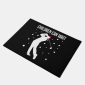Golf Player Golfer Funny Weihnachtsgeschenk Fußmatte (Schrägansicht)