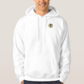 Golf Player Golfer Sport Pro Monogram Gold Black Hoodie (Vorderseite)