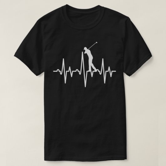 Golf Player Heartbeat 1 T-Shirt (Design vorne)