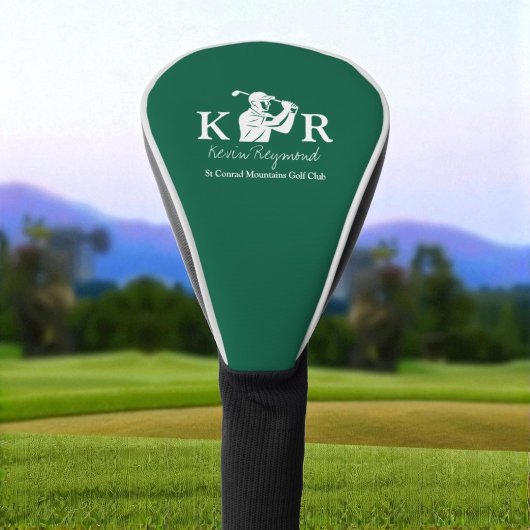 Golf Player Icon Green Headcover