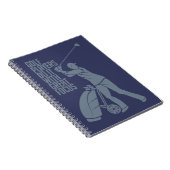 GOLF PLAYER - individuelles Notebook Notizblock (Rechte Seite)