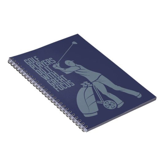 GOLF PLAYER - individuelles Notebook Notizblock (Rechte Seite)