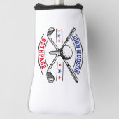 Golf Player Monogram Template Golf Head Cover Headcover (Rotieren 90)