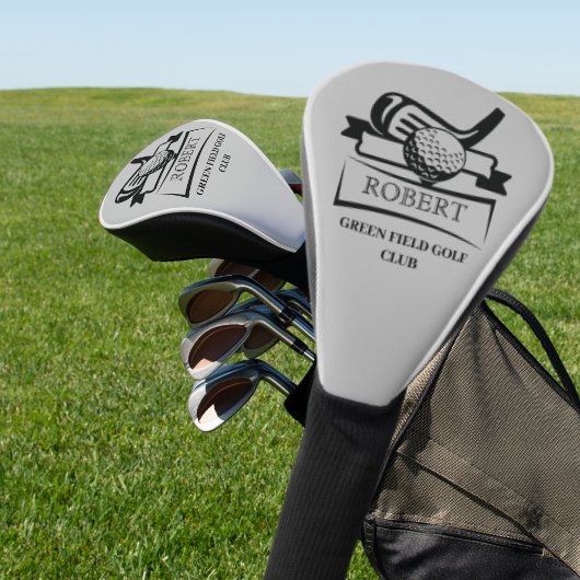 Golf Player Name mit Clubname Headcover