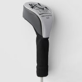 Golf Player Name mit Clubname Headcover (angewinkelt)