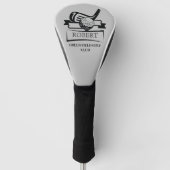 Golf Player Name mit Clubname Headcover (Vorderseite)