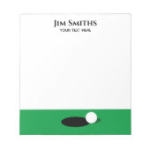 Golf-Player-Notizblock - Ideen für maßgeschneidert Notizblock (Vorderseite)