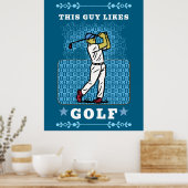 golf player poster (Küche)