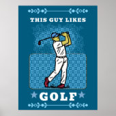 golf player poster (Vorne)