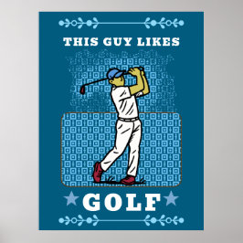golf player poster