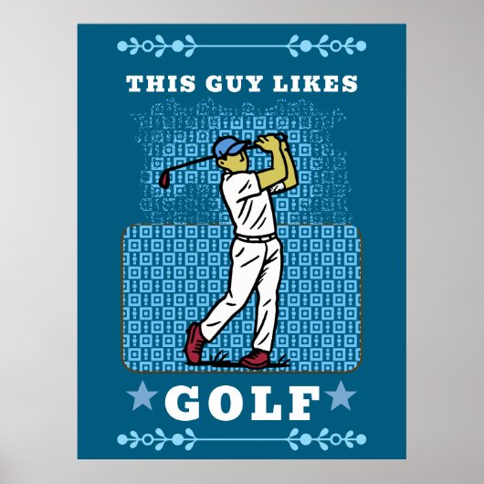 golf player poster (Vorne)