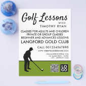 Golf Player Silhouette, GoIf Lektion Werbung Flyer (Einzeln)