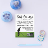 Golf Player Silhouette, GoIf Lesson Werbung Flyer (Einzeln)