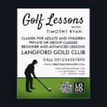 Golf Player Silhouette, GoIf Lesson Werbung Flyer<br><div class="desc">Golf Player Silhouette,  GoIf Lesson Werbung Flyer durch den Business Card Store.</div>