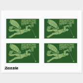 GOLF PLAYER Sonderaufkleber Rechteckiger Aufkleber (Blatt)