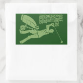 GOLF PLAYER Sonderaufkleber Rechteckiger Aufkleber (Tasche)