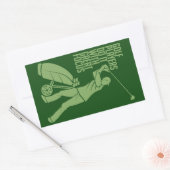 GOLF PLAYER Sonderaufkleber Rechteckiger Aufkleber (Umschlag)