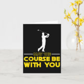 Golf Player Sprichwort kann der Platz sein mit Ihn Karte (Gelbe Blume)