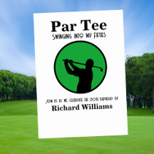 Golf Player Swinging into My Fifties 50th Birthday