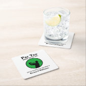 Golf Player Swinging into My Fifties 50th Birthday Rechteckiger Pappuntersetzer (Vor Ort)