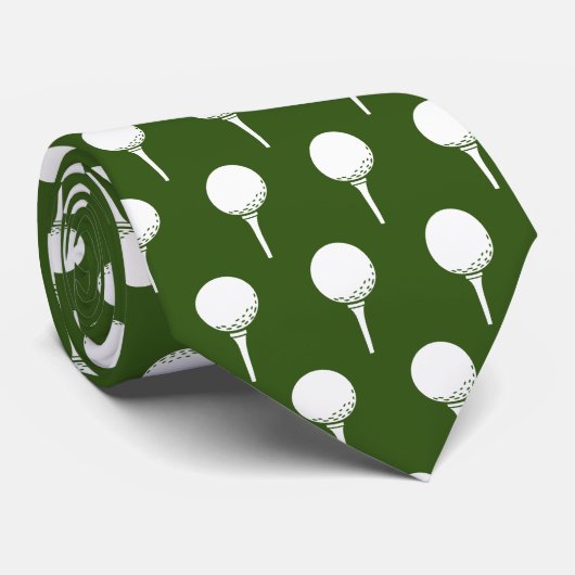 Golf Player T-Shirt Green Krawatte (Gerollt)