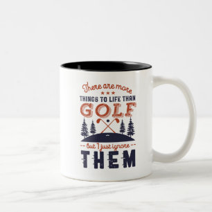 Golf Player Zitat Golfspieler Liebe Golfspielen Zweifarbige Tasse