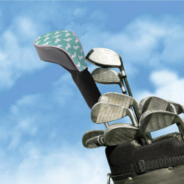 Golf Playing Dachshund Robins Egg Gift Golf Headcover