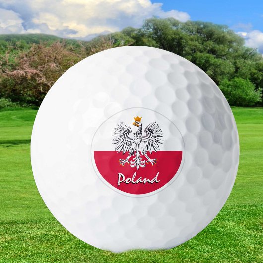 Golf Polen & Polnische Flagge / Golf Ball