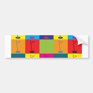 Golf-Pop-Kunst Autoaufkleber