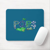 Golf Pops Hole One 1. Kunstwerk Mousepad (Mit Mouse)