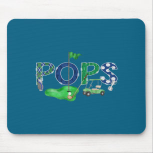 Golf Pops Hole One 1. Kunstwerk Mousepad