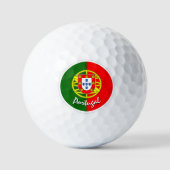 Golf Portugal & Portugiesische Flagge / Golf Ball (Vorderseite)