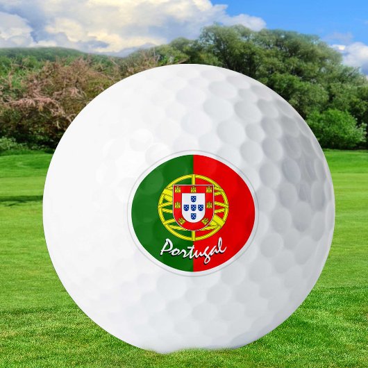 Golf Portugal & Portugiesische Flagge / Golf Ball