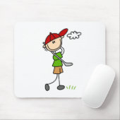 Golf-Pose-Mauspad Mousepad (Mit Mouse)