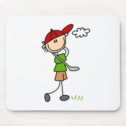 Golf-Pose-Mauspad Mousepad (Vorne)