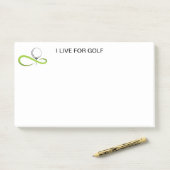 Golf Post - Anmerkungen Post-it Klebezettel (Auf Schreibtisch)