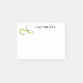 Golf Post - Anmerkungen Post-it Klebezettel (Vorderseite)