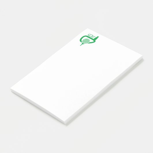 Golf Post-it Klebezettel (angewinkelt)