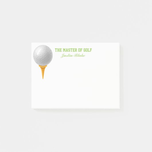 Golf Post-it-Notizen Post-it Klebezettel (Vorderseite)