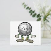 Golf Postkarte (Stehend Vorderseite)