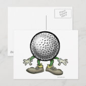 Golf Postkarte (Vorne/Hinten)