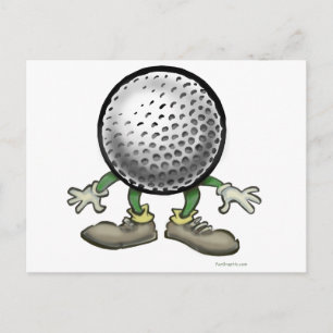 Golf Postkarte