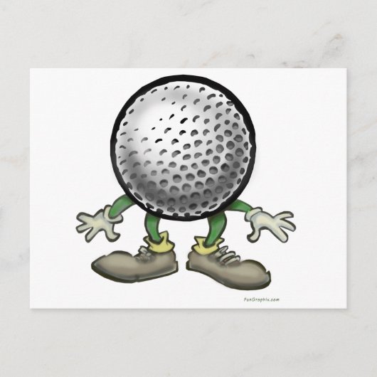 Golf Postkarte (Vorderseite)