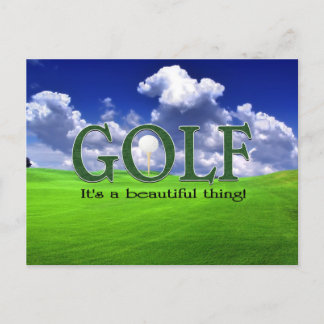 Golf Postkarte