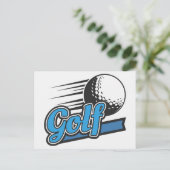 Golf Postkarte (Stehend Vorderseite)