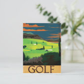 Golf Postkarte (Stehend Vorderseite)